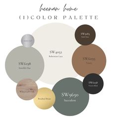 the color palette for sherpan home's u - color palate collection