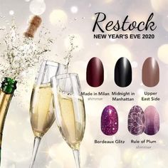 End of the year restocks. Get them while you can! Nail Bar, End Of The Year, French Manicure, Free Items, Champagne Flute