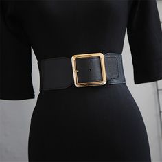 Category:Belt; Season:Spring,Winter,Fall,Summer; Gender:Women's; Belt Silhouette:Wide Belt; Style:Daily,Elegant,Fashion,Holiday,Formal; Occasion:Date,Weekend,Business,Work,Daily,Dailywear; Material:PU; Color:Black,Gold; Pattern:Pure Color; Front page:FF; Listing Date:01/11/2022; Length:; Width: