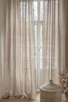 Discover the ultimate curtain envy with these 10 awe-inspiring bedroom curtain styles. From dreamy sheer panels to luxurious velvet drapes, transform your space into a sanctuary of style and elegance. Whether you're going for a romantic look or a modern vibe, these curtains will leave you in awe. Get inspired and bring a touch of glamour to your bedroom decor today! Sheers Curtains Living Room, Sheer Linen Curtains, Casa Country, Linen Curtain, Sopot, Curtains Living, Curtain Designs, Linen Curtains, Curtain Decor