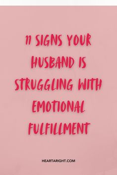 Discover the 11 signs that your husband may be emotionally unfulfilled. Understand the indicators and how to address them to improve your relationship.  #EmotionalUnfulfillment #MarriageAdvice #RelationshipSupport #EmotionalHealth #LoveAndTrust #HealthyRelationships #CoupleGoals #EmotionalWellBeing #MarriageTips #RelationshipRedFlags Improve Your Relationship