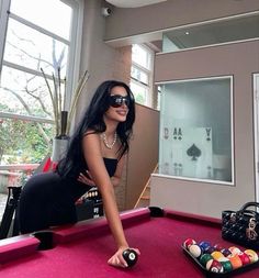 Dated And Related, Pool Table Photoshoot, Table Photoshoot, Holiday Outfits Summer, Trashy Outfits, Looks Jeans, Black Hair Dye, Cool Instagram Pictures, Dream Lifestyle