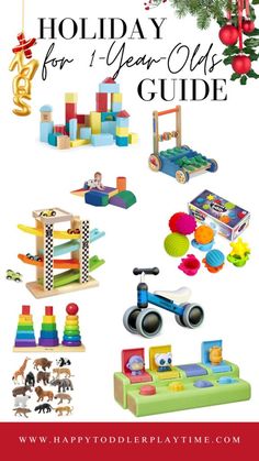 Best Toys for 1-Year-Olds (2024) - Happy Toddler Playtime Best Toys For One Year Old, One Year Old Toys, 12 Month Toys, Old Musical Instruments, Easy Kid Activities, Play Based Learning Activities, Toy Wagon, Toy Barn, Push Toys