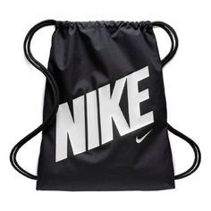 Nike Drawstring Black Unisex Backpack BA5262-015 (Unisex) Nike Gym Bag, Football Backpack, Nike Bag, Japanese Handbag, Bag Nike, Gym Sack, Nike Backpack, Kids Gym, Nike Bags