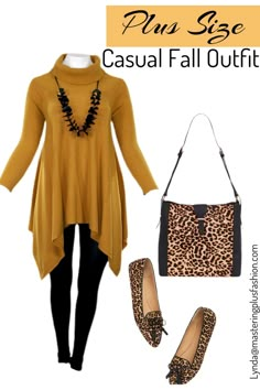 Plus Size Leggings Outfit Winter, Mustard Sweater Outfit Fall, Plus Size Casual Fall, Outfit Ideas For Plus Size, Early Fall Fashion, Katie Sturino, Comfy Outfit Ideas