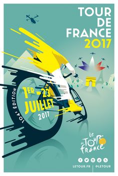 a poster for the tour de france