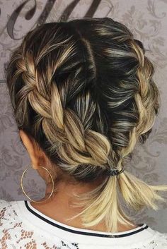 Hairstyle Braids, Cute Short Haircuts, Cute Braided Hairstyles, Medium Short Hair, Beauty Inspo, Back To School Hairstyles, Penteado Cabelo Curto, Cute Hairstyles For Short Hair