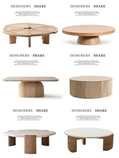 the different types of tables and chairs