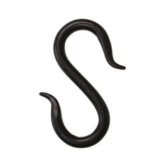 a black hook on a white background