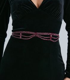 This gorgeous gemstone chain belt will showcase a rare sparkle to amp up the glamour of your dressy looks. It features a four-row draped design with sparkling gemstone embellishments and larger round gemstone accents. Includes a back adjustable chain and lobster clasp closure. Layer this glitzy belt over a velvet dress styled with rhinestone heels. Fit & Features Four-row draped design Gemstone embellishments Larger round gemstone accents Back adjustable chain, lobster clasp closure | Windsor Ra Elegant Silver Crystal Chain Belt, Elegant Silver Chain Belt With Rhinestones, Elegant Rhinestone Waist Chain For Party, Rhinestone Chain Belt For Party, Elegant Crystal Waist Chain For Party, Elegant Silver Crystal Waist Chain, Elegant Waist Chain For Night Out, Elegant Crystal Jewelry For Night Out, Rhinestone Heels