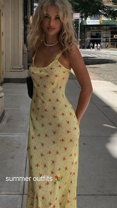 Dress 2023 Summer, Outfits Aesthetic Summer, Aesthetic Summer Outfits, Summer Outfits Aesthetic, Simple Summer Outfits, Dress Colour, Cooler Look, Aesthetic Summer, Looks Vintage