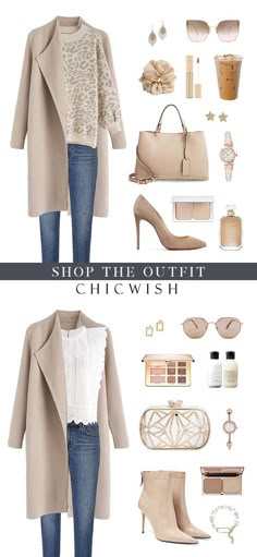 Chicwish Outfits, Stile Casual Chic, Stylish Fall Outfits, Chic Fall Outfits, Stunning Outfits, Knitted Coat, Fashion Over 50, Fashion 2020