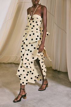 Alma Bordada Dress - Pre-Fall ‘24 | Johanna Ortiz Johanna Ortiz Dresses, Polka Dot Crop Top, Johanna Ortiz, Rose Dress, 2024 Fashion, New Arrival Dress, Pre Fall, Polka Dot Dress, Dot Dress