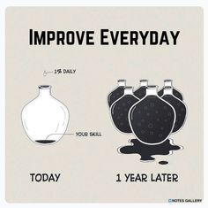 a poster with an image of two vases and the words improve everyday