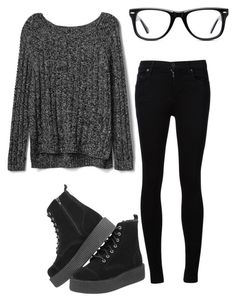 "Untitled #1001" by ladylunaslife on Polyvore featuring Gap, Muse and Citizens of Humanity Younger Outfits, Dark Boho Fashion, Outfits Edgy, Comfy Casual Outfits, Rocker Style, Fashion Capsule, Alternative Outfits, Complete Outfits, Fancy Outfits