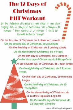 the 12 days of christmas hit workout