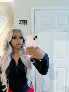 Protection Hairstyles, Wig Black Women, Grey Wig, Dyed Hair Inspiration