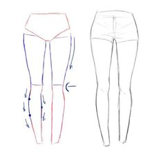 how to draw pants with pencils step by step