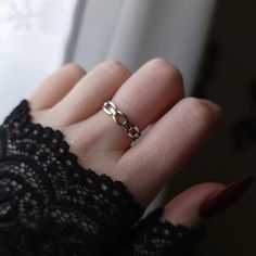 A peculiar little gothic chain ring made with solid sterling silver. Multiple sizes available. Chain Gang, Gang Gang, Cute Rings, Chain Ring, Sterling Ring, Ring Necklace, Shop Earrings, Sterling Silver Ring, Sterling Silver Jewelry