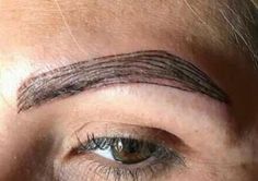 Viral photos highlight the risks of going to a REALLY bad eyebrow salon Bad Eyebrow Tattoo, Shave Eyebrows, Korean Makeup Tutorials