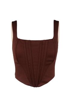 Double Layer Mesh Corset Tank Boning for Structure Zipper Back Thick Straps Model is Wearing Size Small Bodice Top Corsets, Corset Brown, Tank Top Corset, Corset Like Top, Corset Top With Straps, Modest Corset Top, Boning Corset, Corset Tank Top, Brown Corset Top