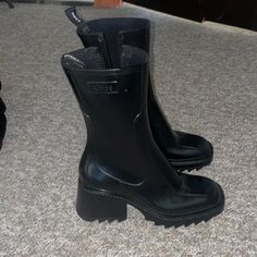 In Perfect Condition Never Been Worn. Heeled Rain Boots, Chloe Shoes, Rain Boots, Chloe, Size 7, Women Shoes, Boots, Heels, Women Shopping