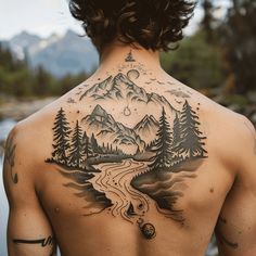 Meaningful Tattoos For Men Tattoo Blueprint Collection Mens Clavicle Tattoo, Outdoor Shoulder Tattoo, P4l Tattoo Outer Banks, Shoulder Wave Tattoo, Tattoo Ideas For Husband, Shoulder Cap Tattoo For Men, Cool Rib Tattoos, Unique Tattoo Sleeve, Florida Tattoo Ideas For Men