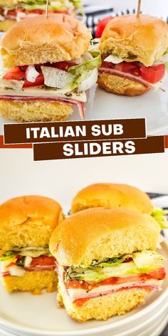 These bite-sized Italian sub sliders are the perfect easy and delicious football food – full of flavor and perfect for game day gatherings! Football Sunday Snacks Appetizers, Game Days Snacks, Gameday Appetizers Football Season, Best Football Appetizers Easy, How To Make Sliders, Slider Recipes, Slider Ideas, Best Sliders