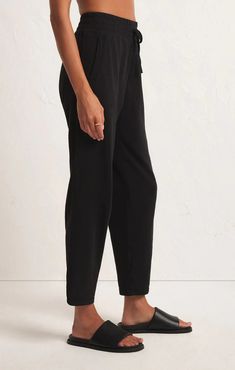 FINAL SALE: no refunds or exchanges Relaxed comfort meets effortless style with the Tuscany Pant. So easy to wear, this pull-on pant is easy to pair with your fave tops and hits at the ankle, adding some variety to your wardrobe. Product Details: Relaxed fit Premium Heavy Weight Cotton Slub: 100% Cotton Pull on elastic waist Adjustable drawcord Welt pockets Mid-weight jersey Machine Wash Cold, Hang To Dry, Warm Iron If Needed Product Measurements: Model is wearing a size Small! Denim Jogger Pants, Basic Shoes, Maxi Jumpsuit, Casual Rompers, Denim Joggers, Knit Shirt, Pull On Pants, Dress Romper, Heavy Weight