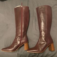 Gently Worn, See Photos Size 41 Burgundy Color, Red Brown, Size 10, Women Shoes, Boots, 10 Things, Red, Women Shopping, Color