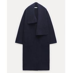 New With Tags! Details In The Last Pic. Chic Blue Wool Coat, Modern Blue Outerwear For Office, Blue Shawl Collar Outerwear For Work, Blue Shawl Collar Outerwear For Fall, Post Baby Outfit, Lapel Coat, Skirt Co Ord, Shirt Blouses Tops, Knitted Coat