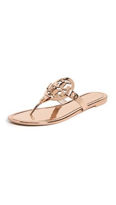 PRICES MAY VARY. Rubber sole Metallic finish, Rigid footbed, Cutout logo at vamp, Thong strap Flip Flop Images, Miller Sandal, Girly Shoes, Christmas Ideas, Me Too Shoes, Tory Burch, Rubber Sole, Gel Nails, Flip Flops