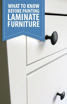 what to know before painting laminate furniture