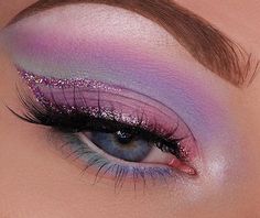 ✳ Pin | Vvivieen ✳ Rainbow Eye Makeup, Kristina Webb, Galaxy Makeup, Drag Make-up, Cute Eye Makeup, 얼굴 그리기