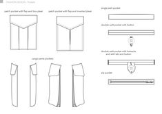 the instructions for how to sew an easy pants with pockets and ties on each side