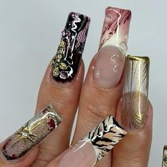 Chunky Nails, Piercing Nails, Lace Nails, London Nails, Vibrant Nails, Bling Acrylic Nails, Glam Nails