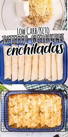 an image of enchiladas with text overlay