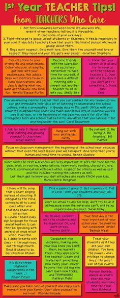 a colorful poster with the words if your teacher tips from teachers who care