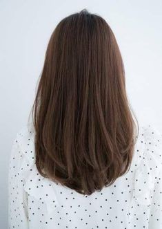 Long Hair V Cut, Haircut Korean, Medium Length Hair Straight, Ideas Haircut, Long Face Hairstyles, Medium Long Hair, Short Straight Hair, Haircuts Straight Hair, Haircut For Thick Hair