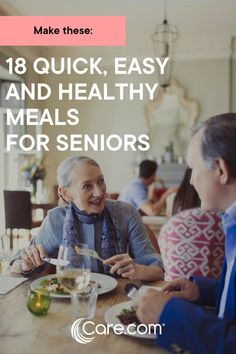 Meal Preparation Ideas, Meals For Seniors, Easy Nutritious Meals, Senior Meals, Ideas For Seniors, Quick Easy Healthy Meals, Meal Preparation, Senior Health, Healthy Food Delivery