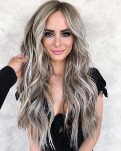 Trendy We Fryzurach, Grey Blonde Hair, Wig Wavy, Ash Blonde Balayage, Glueless Wig, Gray Hair Highlights, Trendy Hair Color