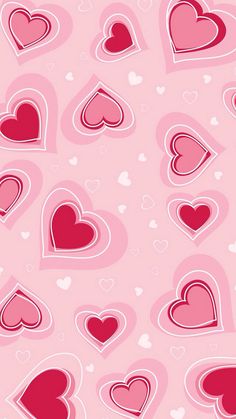 many hearts on a pink background - csp89762a0