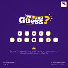 the logo for can you guess?