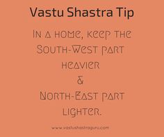 the words vasu shastraa tip in black and white on an orange background