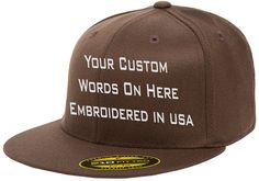 PRICES MAY VARY. Customizable embroidered text, handcrafted in Colorado Flat bill design for a sleek, modern look Flex Fit stretchable fabric for maximum comfort Backed by over 24 years of embroidery expertise Ideal for sports teams, promotional events, or personal use Custom Flex Fit 210 Personalized Embroidered Fitted Hat Bill Design, Personalized Hats, Promotional Events, Personalized Embroidered, Sports Teams, Fitted Hat, Baseball Caps, Fitted Hats, Sports Team