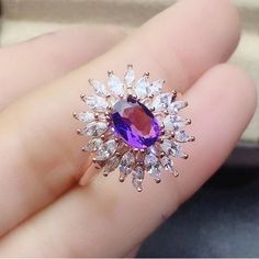 Welcome to Elegant Art Jewelry!  Material: 925 Sterling Silver Stone: Natural Amethyst Stone Size: 5mm×7mm Side Stone: Zirconia Gemstone Cut: Oval Cut Personalization: 9K/14K/24K/GOLD/SILVER/PLATINUM/ROSE-GOLD/WHITE GOLD. (Contact me)  Amethyst Ring, Amethyst Cuff Ring, 14k White Gold Ring, Round Shape Ring, Amethyst Ring, Amethyst Engagement, Open Design Ring, Amethyst Round, Amethyst Natural, Purple Amethyst Ring, Purple Gemstone Ring, Gemstone Ring, Engagement Ring, Wedding Ring, Statement Ri Purple Sapphire Wedding Ring Hallmarked, Dazzling Amethyst Gemstone Ring For Promise, Dazzling Amethyst Anniversary Ring, Dazzling Purple Rings For Anniversary, Purple Ruby Ring With Center Stone For Wedding, Dazzling Purple Oval Rings, Purple Cubic Zirconia Crystal Ring With Center Stone, Purple Ruby Ring For Wedding, Dazzling Purple Ring With Center Stone