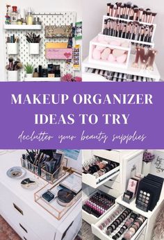 Are you looking for some genius makeup organizer ideas to finally declutter your supplies at home? Makeup Organizer Ideas, Makeup Organization Ideas, Gorgeous Bridal Makeup, Scandinavian Wedding, Organizer Ideas, The Best Makeup, Beauty Supplies