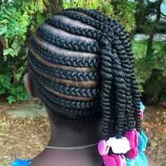 The Hair Geek LLC has done it again! Thank you for GaBBY's cute braids and two strand twists with hot pink, white, turquoise and pink Sweet Pea and Little Lady GaBBY Bows! Back To School Braided Hairstyles, School Braided Hairstyles, Broccoli Salads, Kids Cornrows, Childrens Hairstyles, Hair Twists, Cute Braids, Kid Hairstyles, Kids Braids