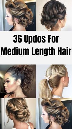 Looking for the perfect updos for medium length hair? Discover 20 stunning styles that are easy to create and perfect for any occasion. From elegant buns to chic twists, these updos for medium length hair will transform your look and keep you stylish. Perfect for weddings, parties, or everyday wear! Hair Styles For Tea Party, Bridesmaids Hair For Medium Length Hair, Medium Length Wedding Updo, Hair Due For Wedding Guest, Braided Updo For Medium Length Hair, Medium Hairdo Women, Bridesmaid Updo Medium Length Hair, Wedding Hair Styles For Shoulder Length Hair, Medium Length Hairstyle Wedding