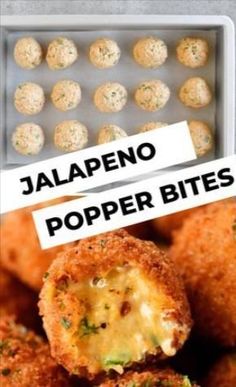 jalapeno popper bites in a box with the words jalapeno popper bites above them